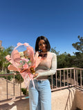 Welcome Home Balloon Bouquet | Blush Pink Floral Bubble Balloon | Housewarming Gift Idea | Custom Balloon Gift